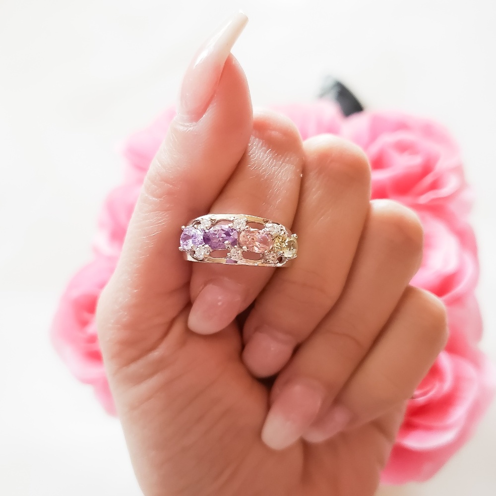 Fashion jewelry 18k gold plated ring